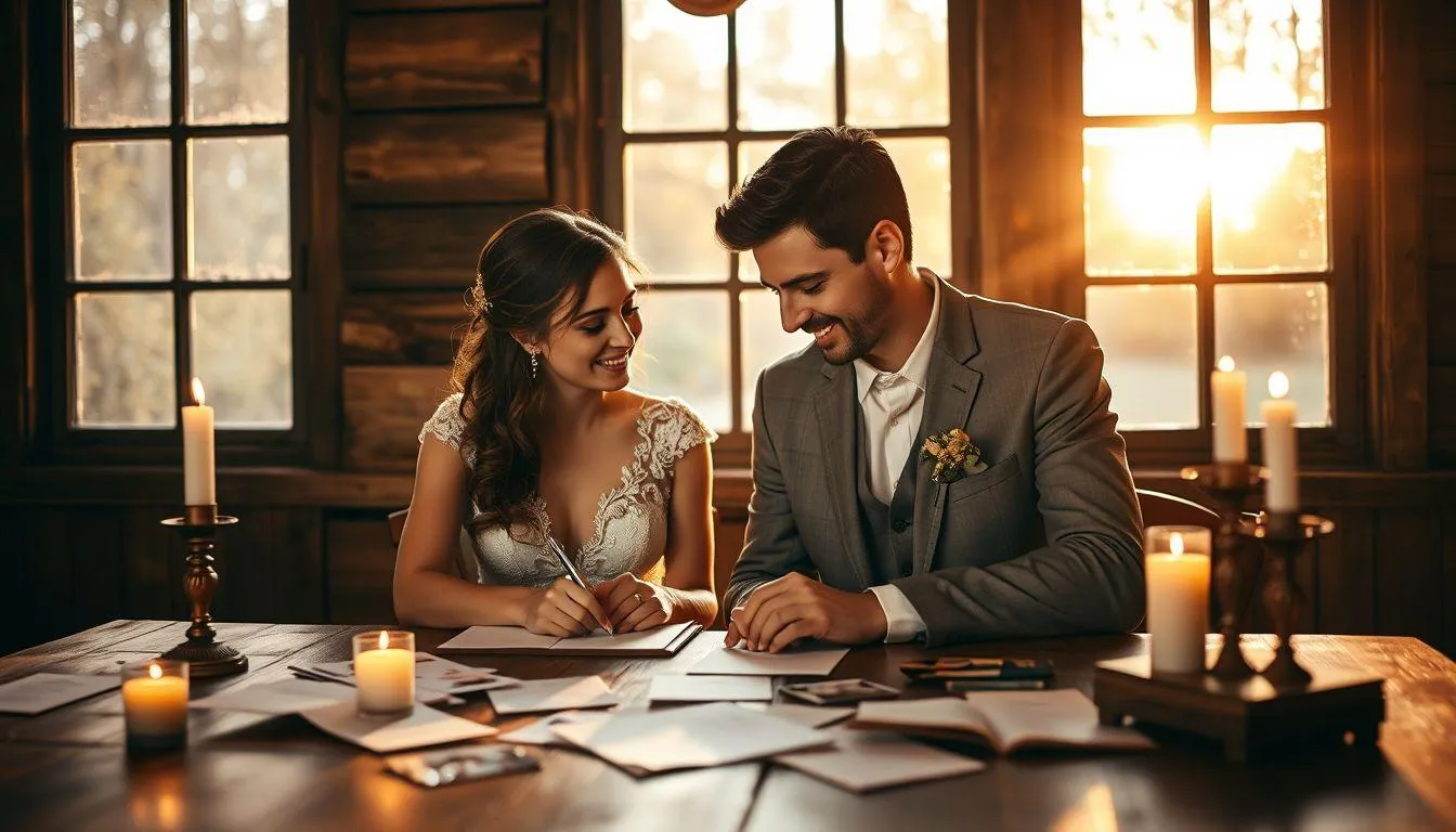 Cara Membuat Caption Pernikahan Romantis yang Personal (c) Ilustrasi AI
