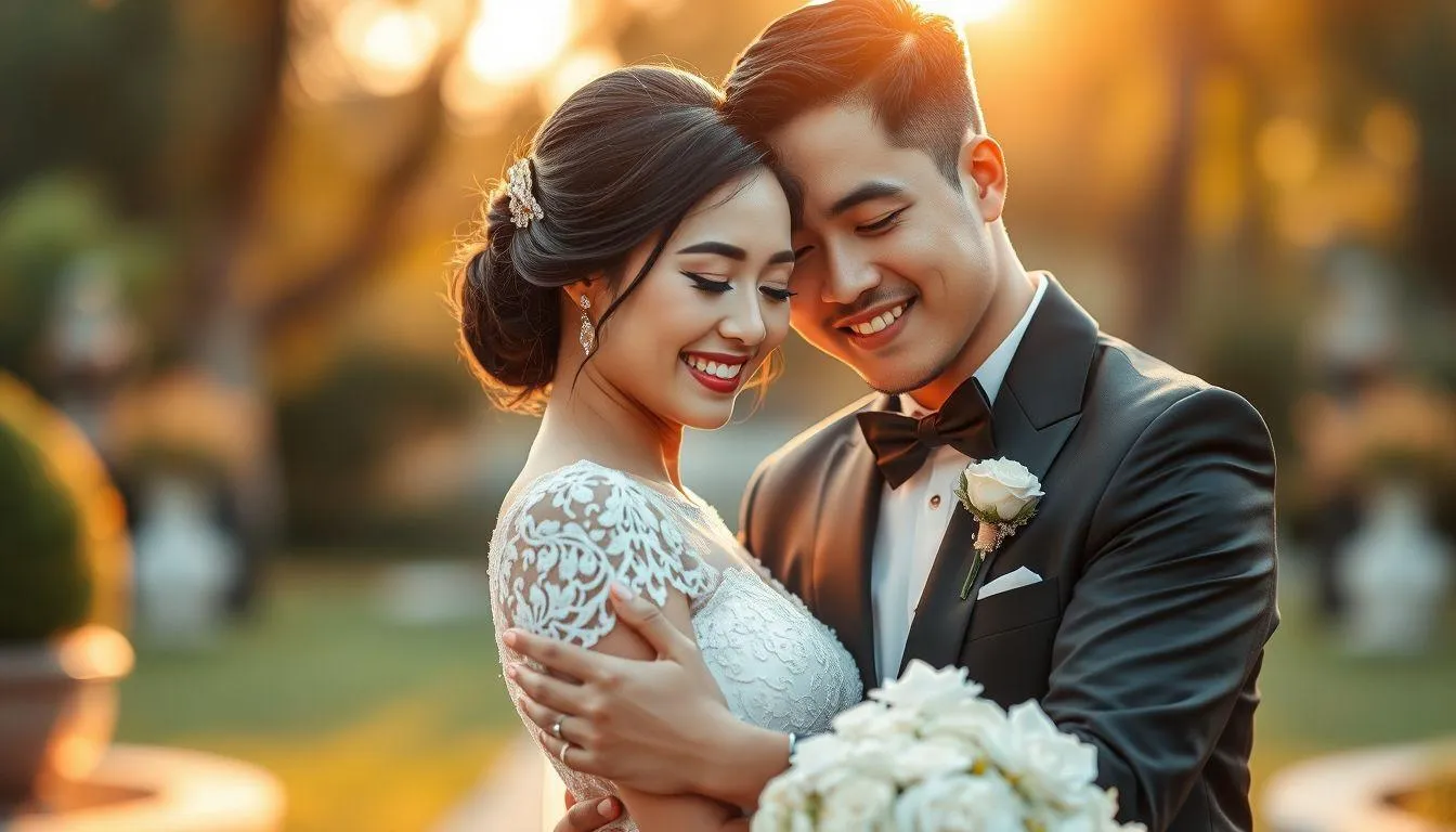 Caption Pernikahan Singkat Romantis (c) Ilustrasi AI