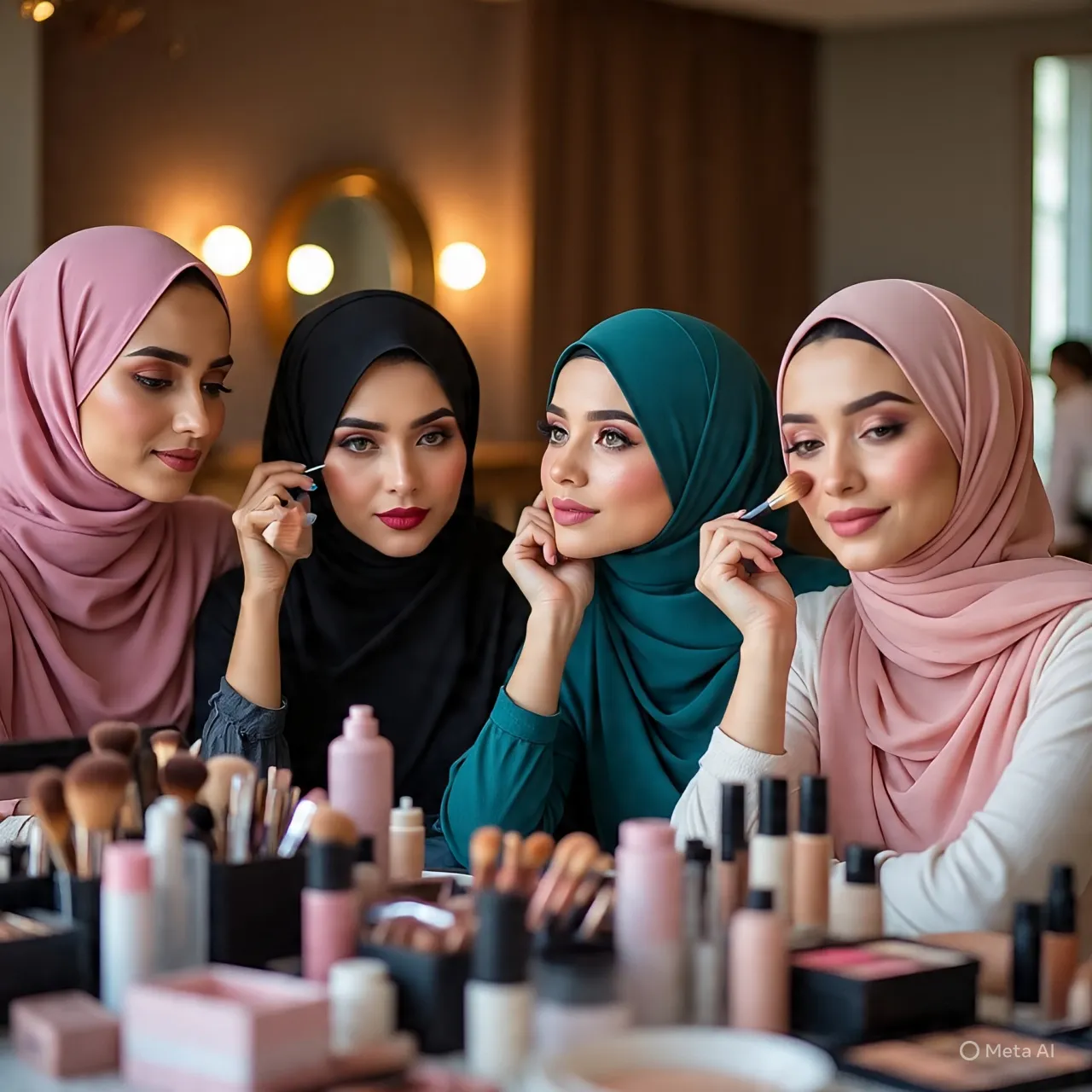 Jenis-Jenis Caption Promosi Makeup Berdasarkan Tujuan (c) Ilustrasi AI