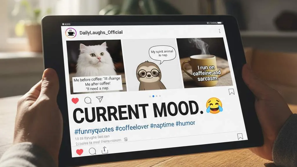 Jenis-Jenis Caption Random Lucu Berdasarkan Tema (c) Ilustrasi AI