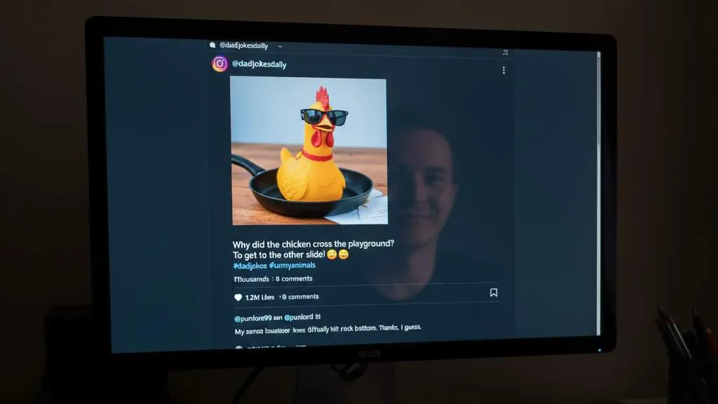 Jenis-Jenis Caption Receh Ngakak Populer (c) Ilustrasi AI