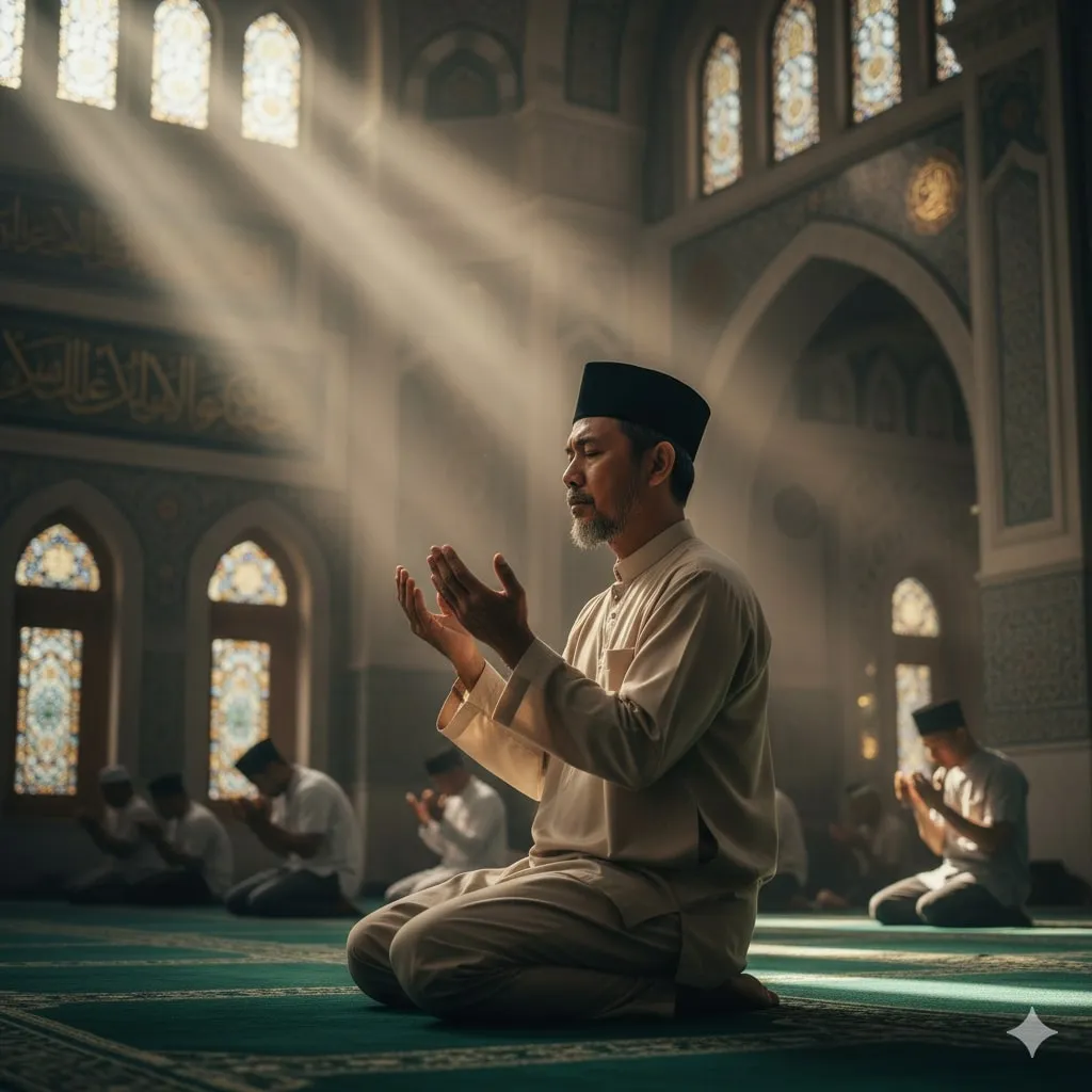 Kumpulan Caption Rencana Allah Lebih Indah untuk Media Sosial (c) Ilustrasi AI
