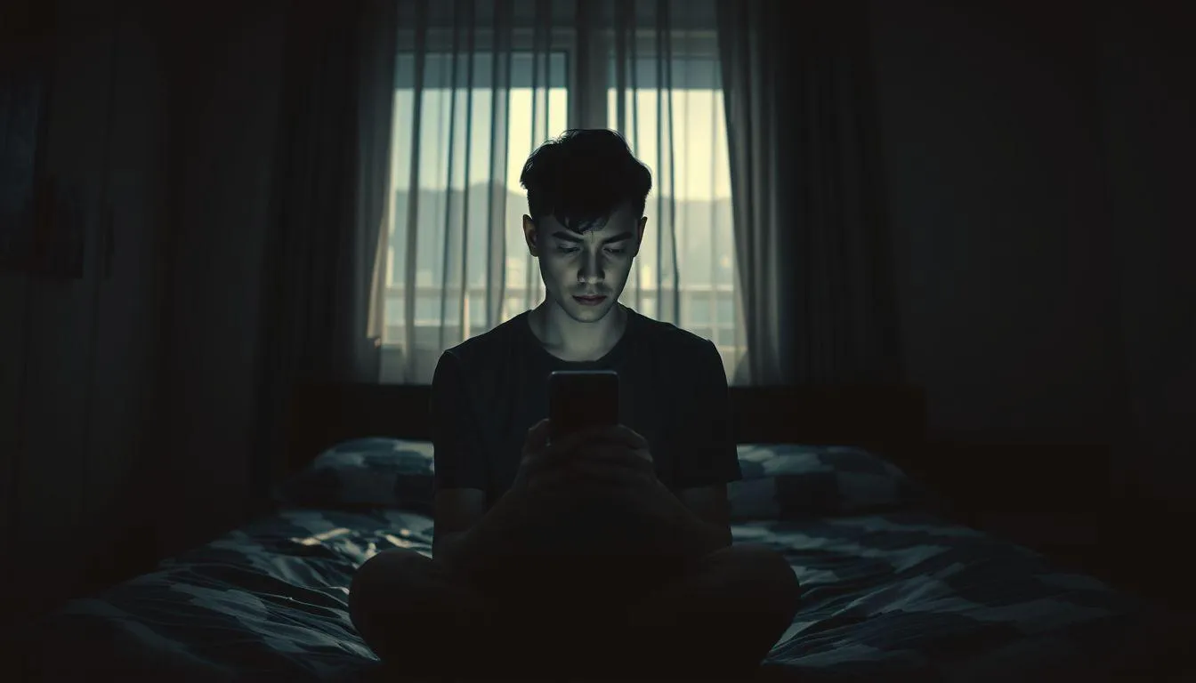 Platform Media Sosial dan Tren Caption Sad Aesthetic (c) Ilustrasi AI