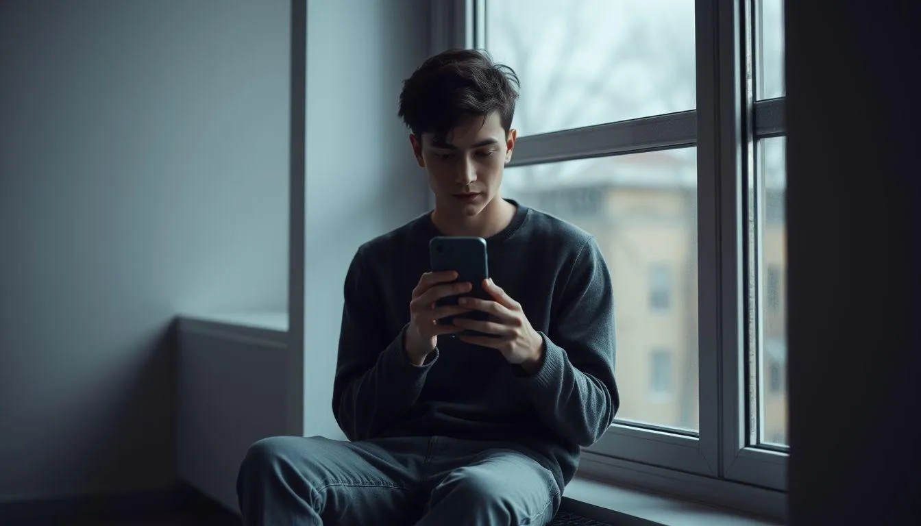 Tips Menggunakan Caption Sad Aesthetic dengan Bijak (c) Ilustrasi AI