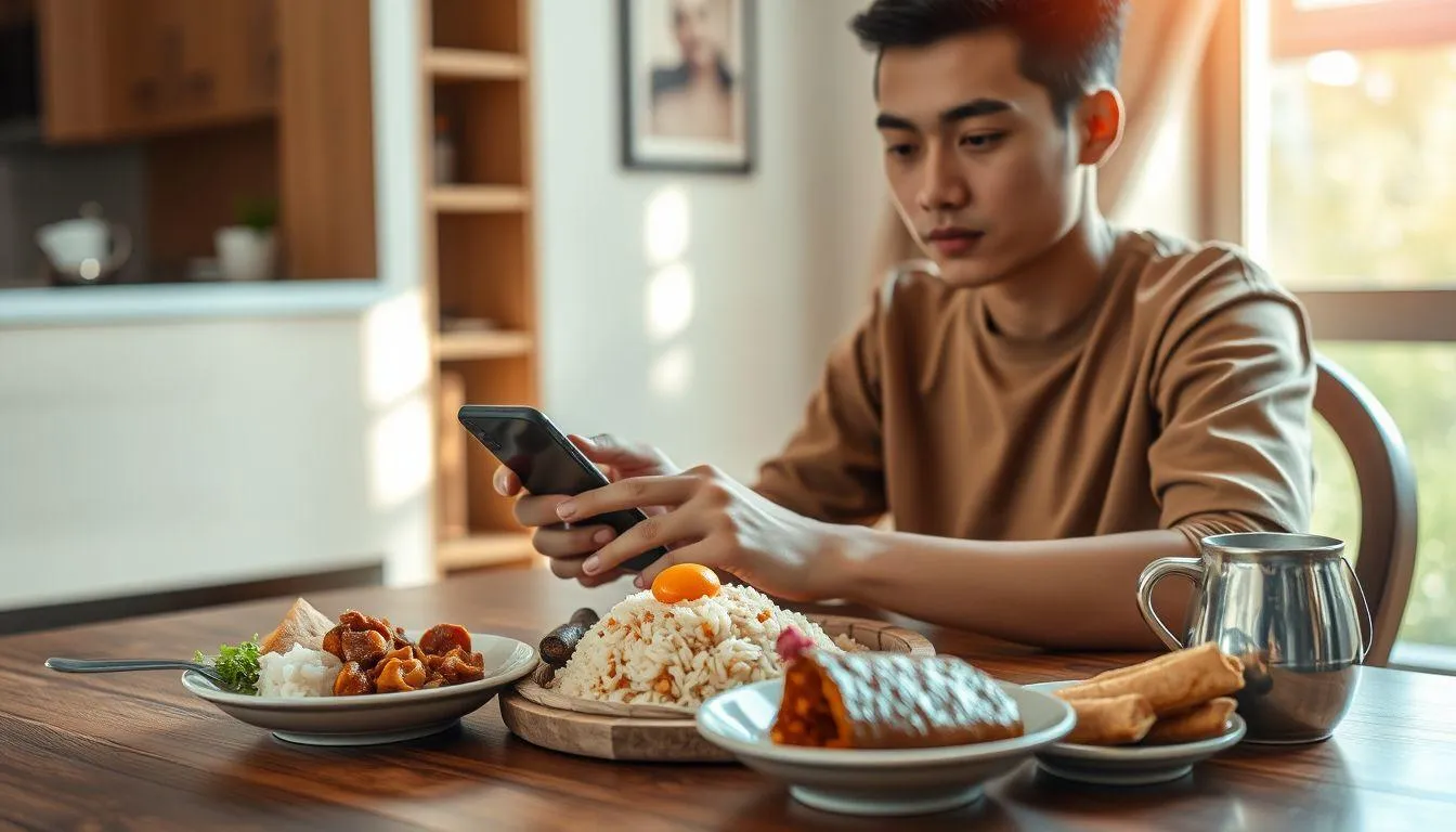 Tren Caption Sarapan Lucu di Media Sosial Indonesia (c) Ilustrasi AI