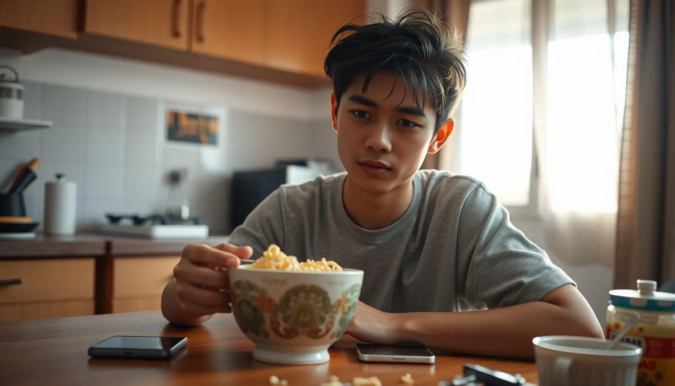 Contoh Caption Sarapan Lucu untuk Berbagai Situasi (c) Ilustrasi AI