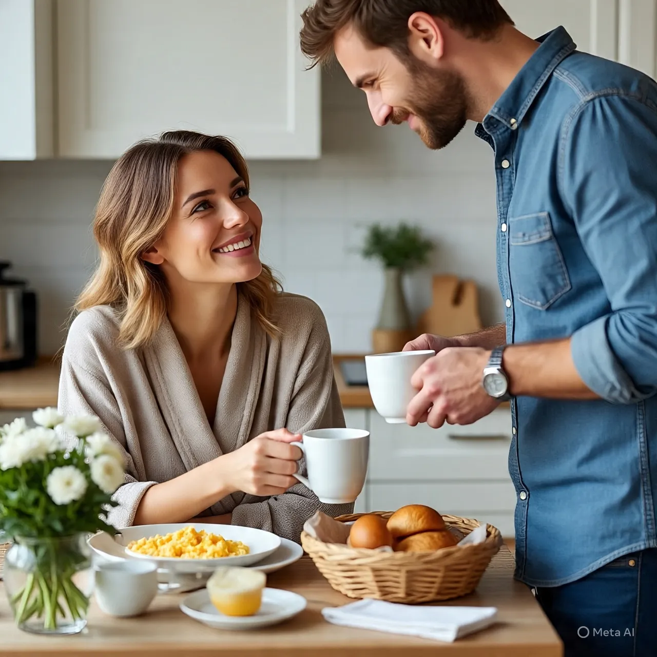 Manfaat Membagikan Caption Sarapan Pagi (c) Ilustrasi AI