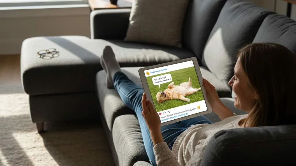 Platform dan Cara Berbagi Caption Siang Hari Lucu (c) Ilustrasi AI