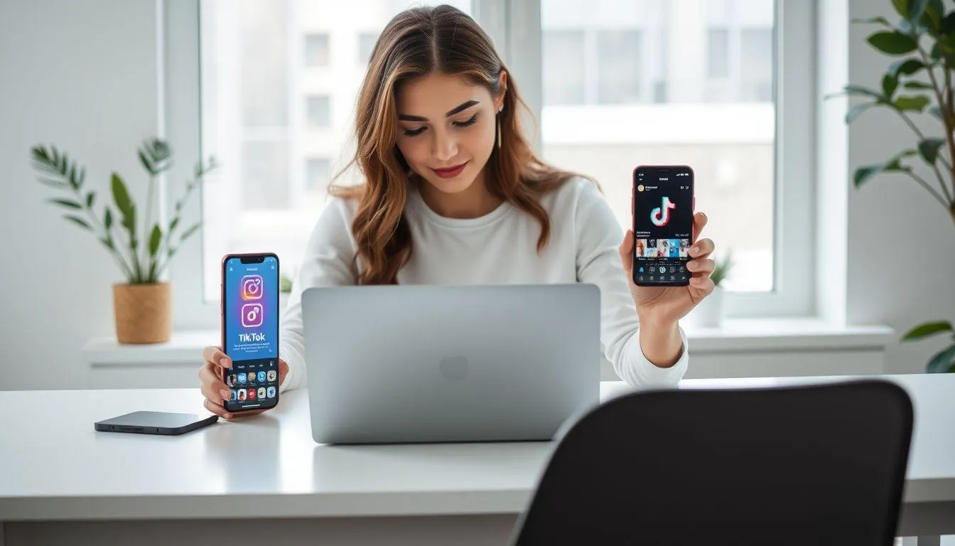 Platform Media Sosial dan Penggunaan Caption Aesthetic (c) Ilustrasi AI