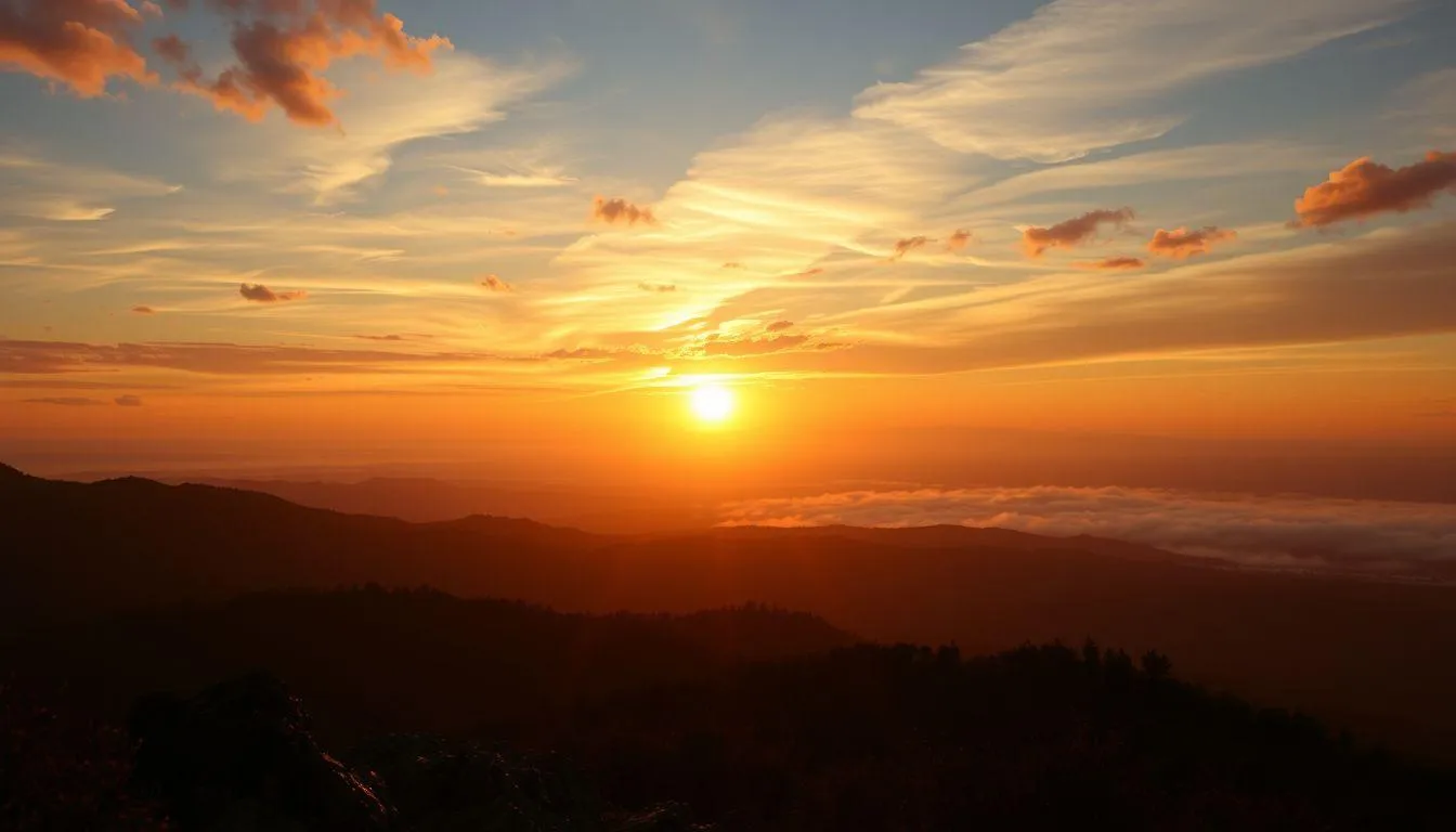 Jenis-jenis Caption Sunrise Berdasarkan Tema (c) Ilustrasi AI