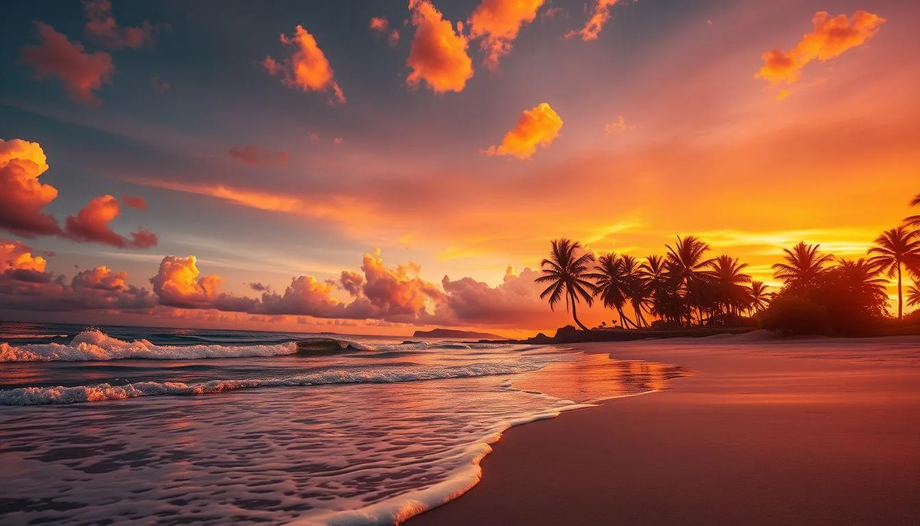 Jenis-jenis Caption Sunset di Pantai (c) Ilustrasi AI