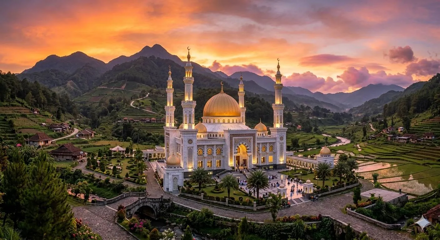 masjid megah - image by AI