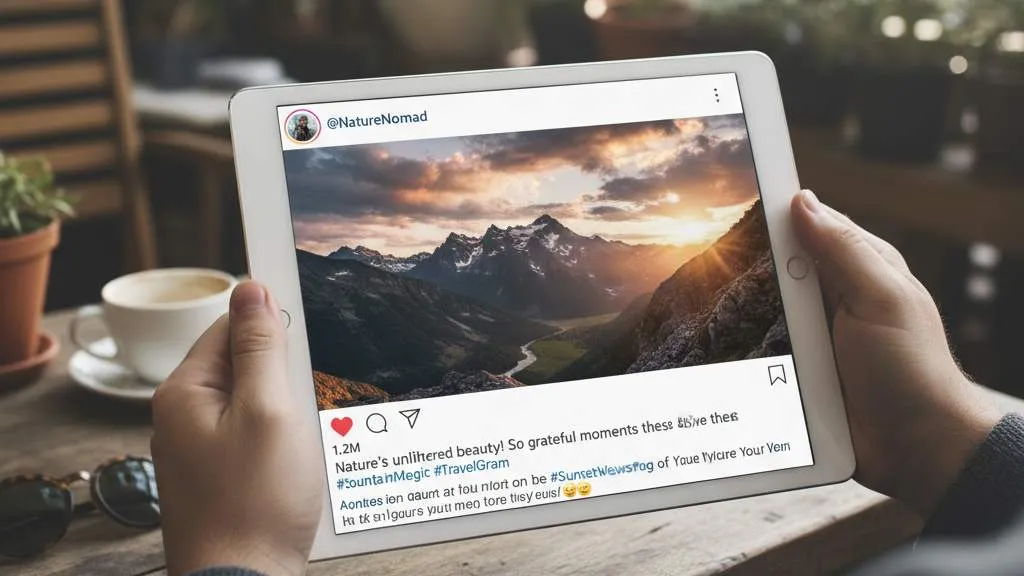 Tips Membuat Caption Alam yang Menarik (c) Ilustrasi AI