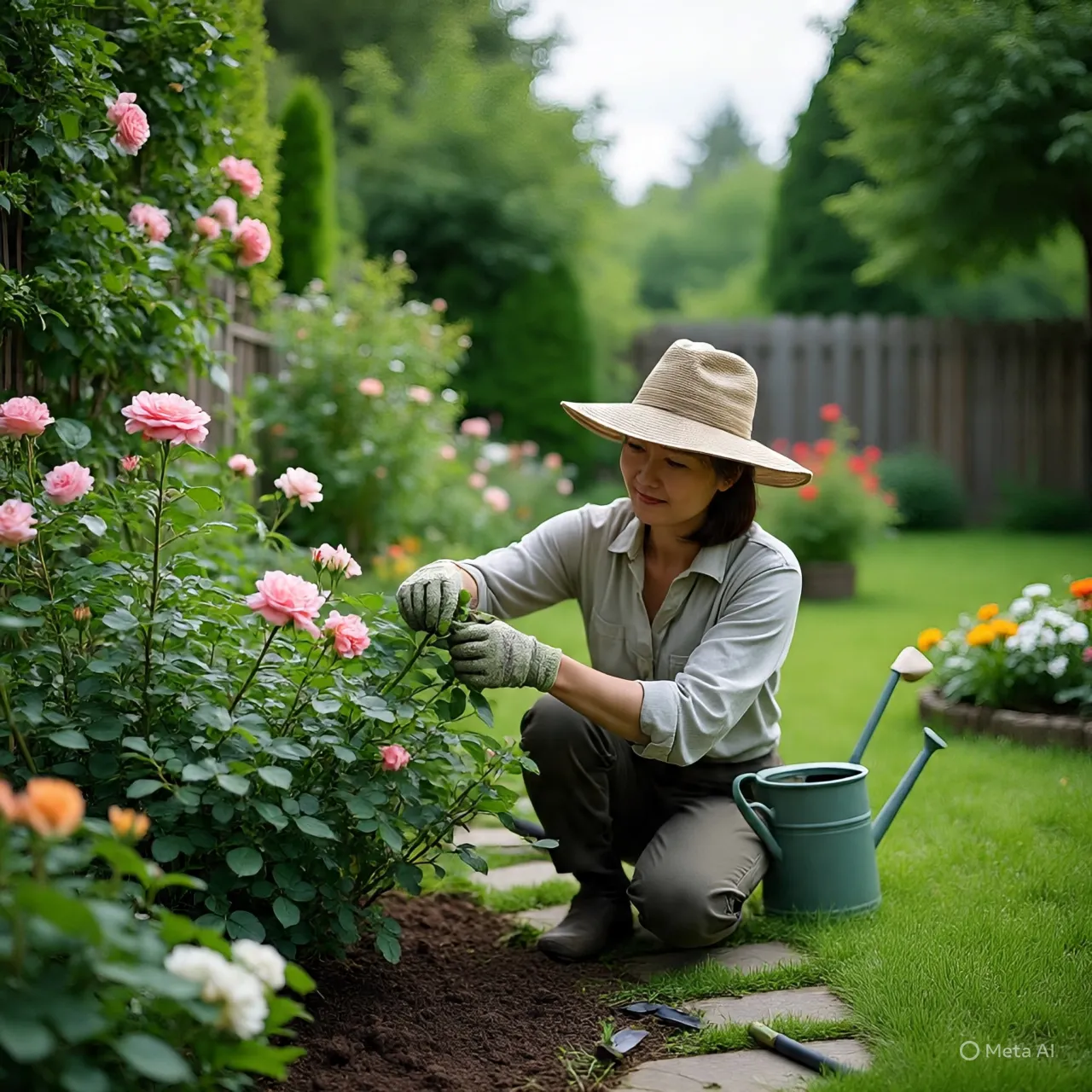Pengertian dan Makna Caption Tentang Berkebun (c) Ilustrasi AI