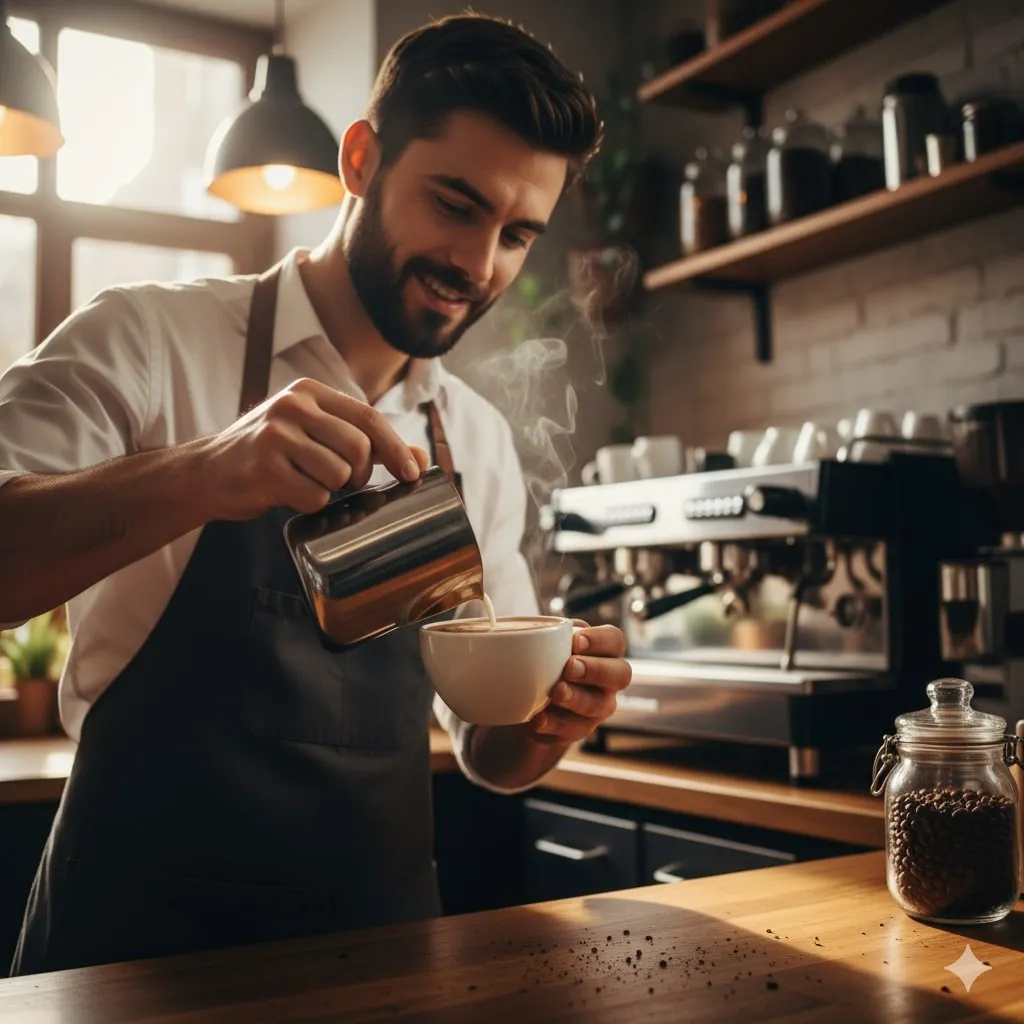 Pengertian dan Makna Caption Tentang Kopi Lucu (c) Ilustrasi AI