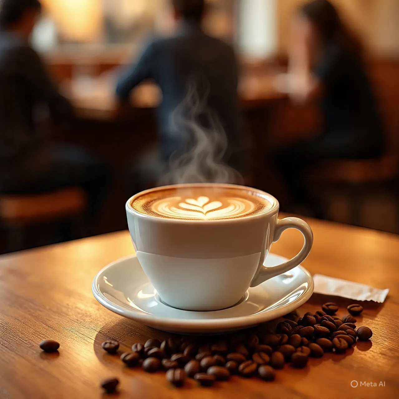 Penggunaan Caption Kopi Lucu di Media Sosial (c) Ilustrasi AI