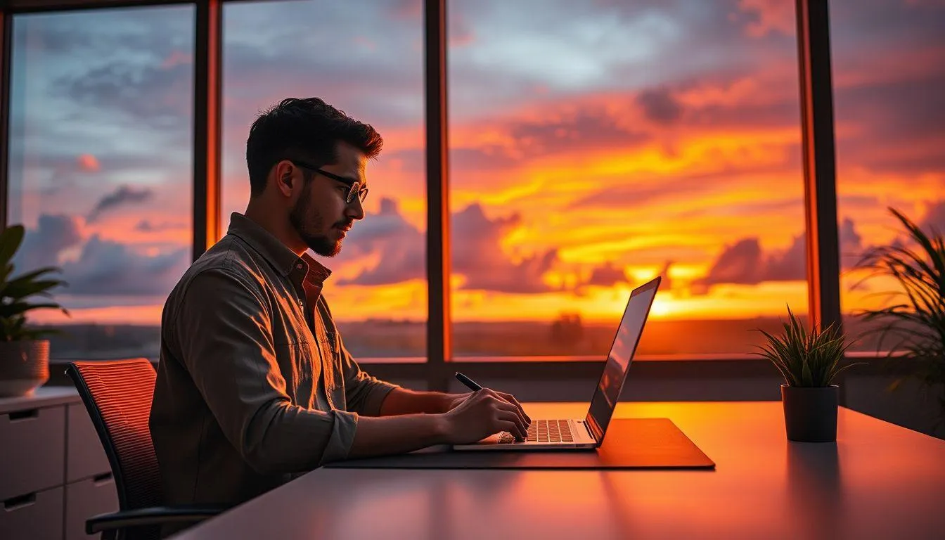 Tips Membuat Caption Tentang Langit yang Menarik (c) Ilustrasi AI