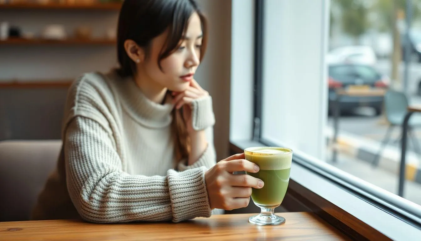 Caption Matcha Latte untuk Berbagai Suasana (c) Ilustrasi AI