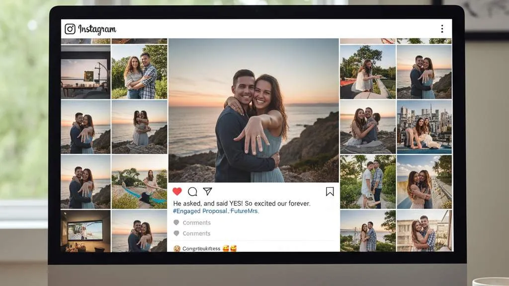 Tren dan Perkembangan Caption Tunangan Aesthetic (c) Ilustrasi AI