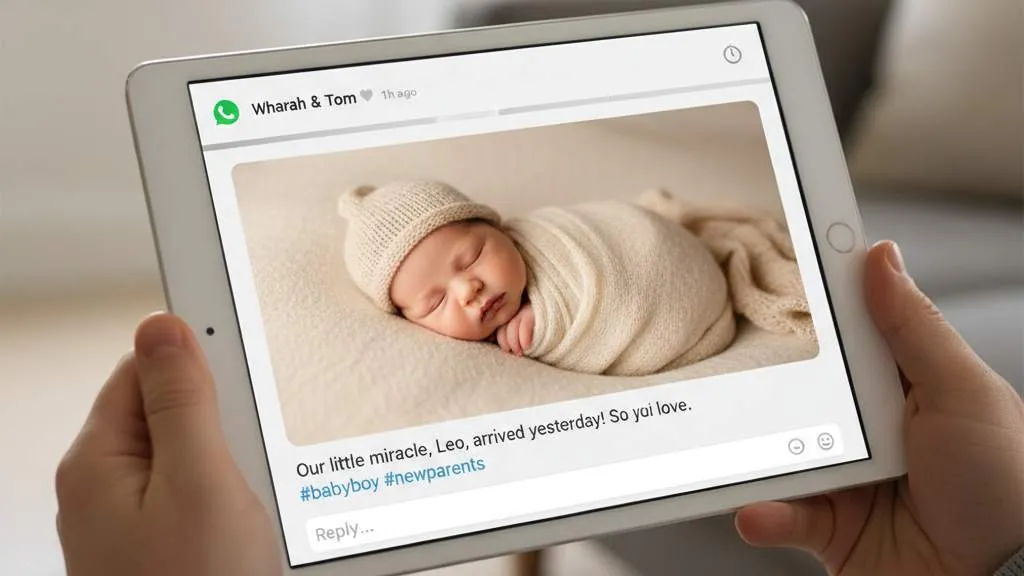 Caption Bayi Baru Lahir yang Menyentuh Hati (c) Ilustrasi AI