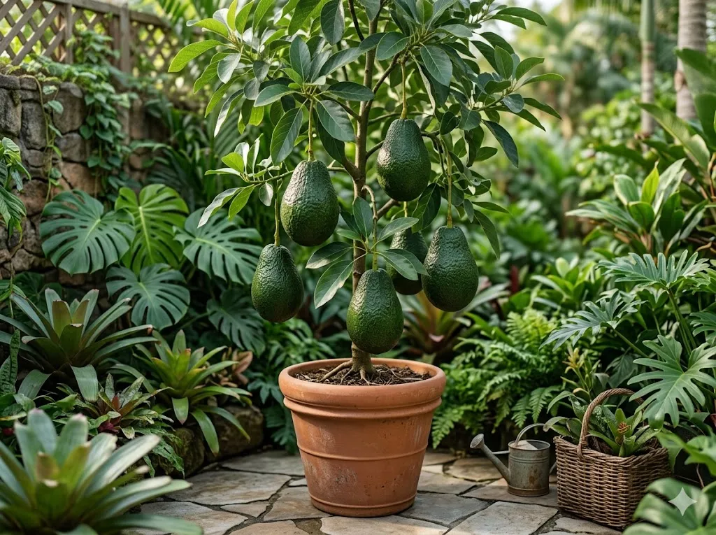 cara agar tanaman buah dalam pot tidak hanya tumbuh daun (AI generated)