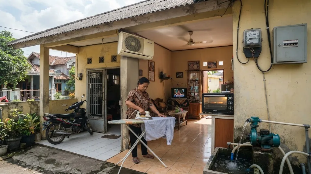 Sesuaikan Penggunaan dengan Kapasitas Daya Rumah. (AI Generated)