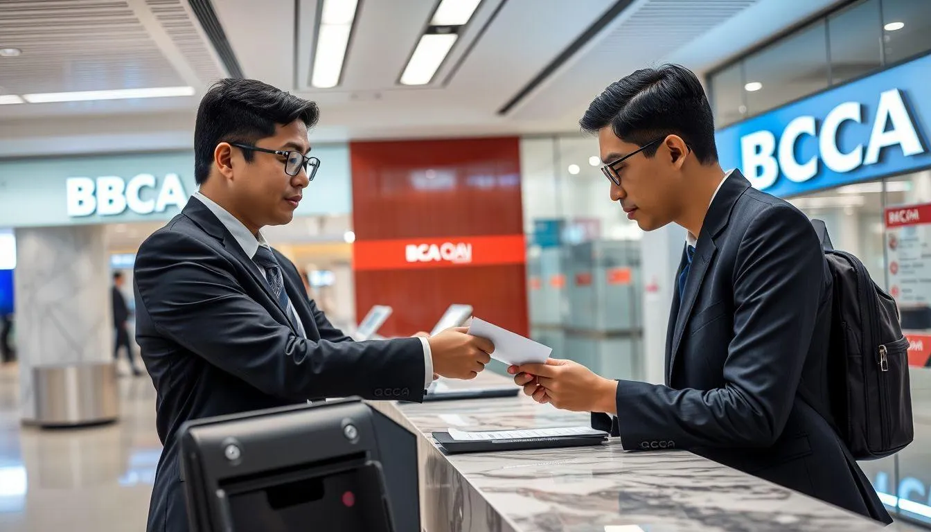 Prosedur Pengambilan di Kantor Cabang BCA (c) Ilustrasi AI