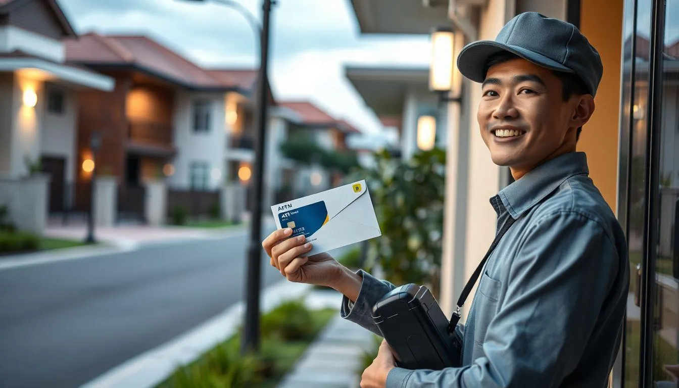 Opsi Pengiriman Kartu ATM ke Alamat (c) Ilustrasi AI