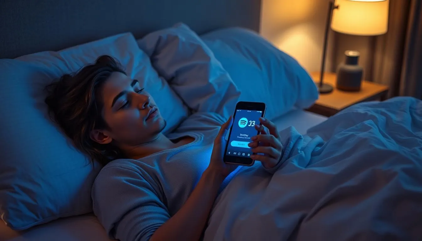 Memahami Fitur Sleep Timer di Spotify (c) Ilustrasi AI
