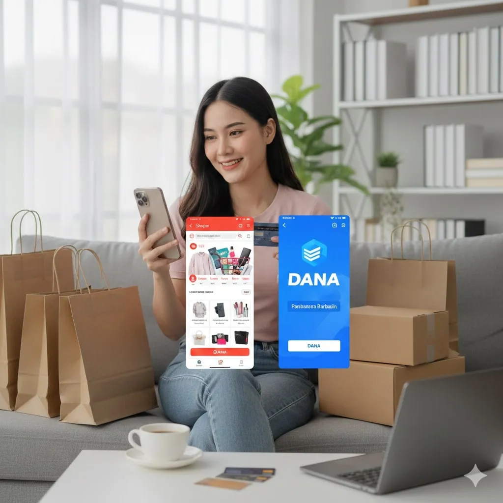 Keuntungan Membayar Shopee dengan DANA (c) Ilustrasi AI