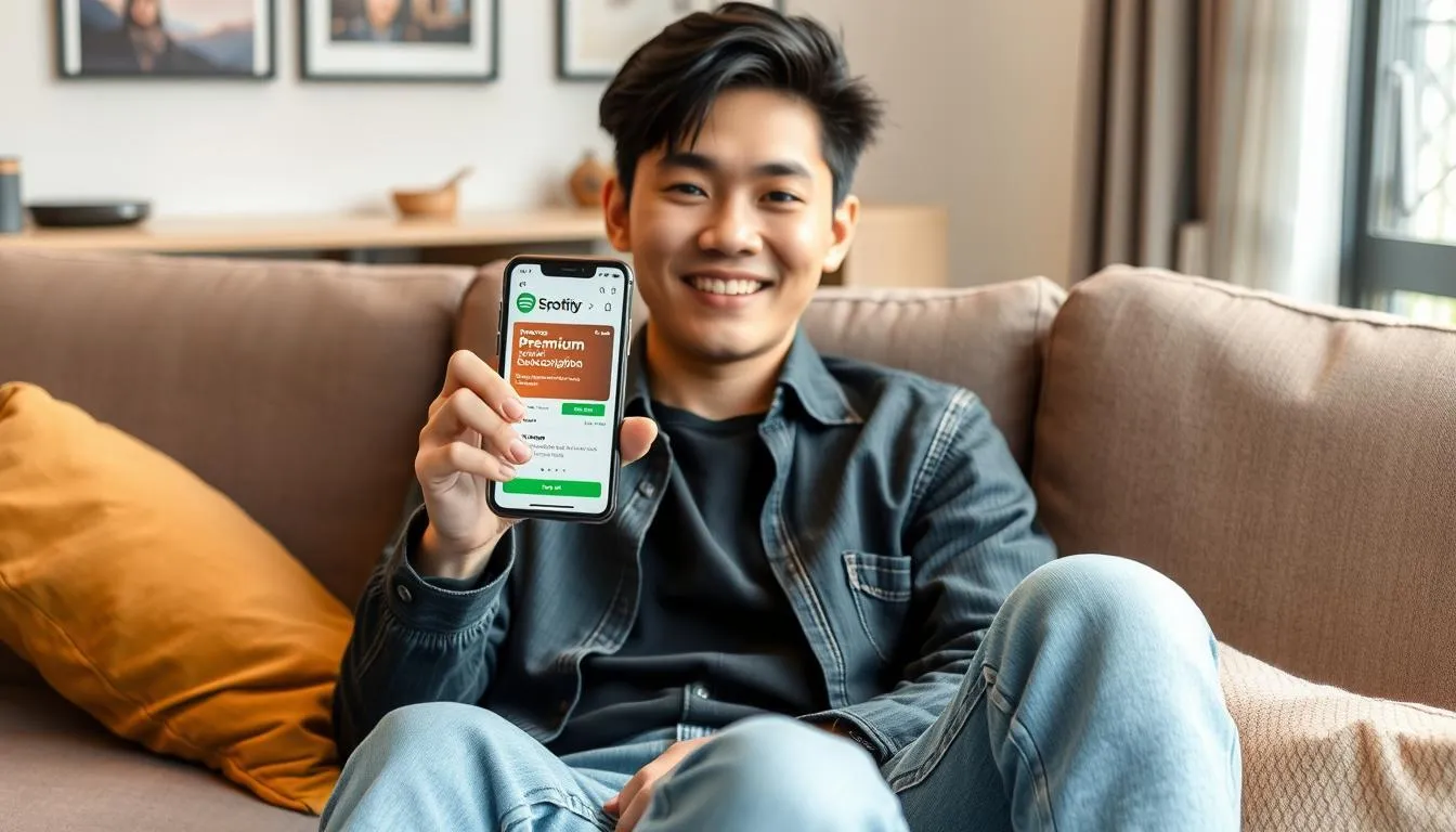 Cara Bayar Melalui Aplikasi Spotify (c) Ilustrasi AI