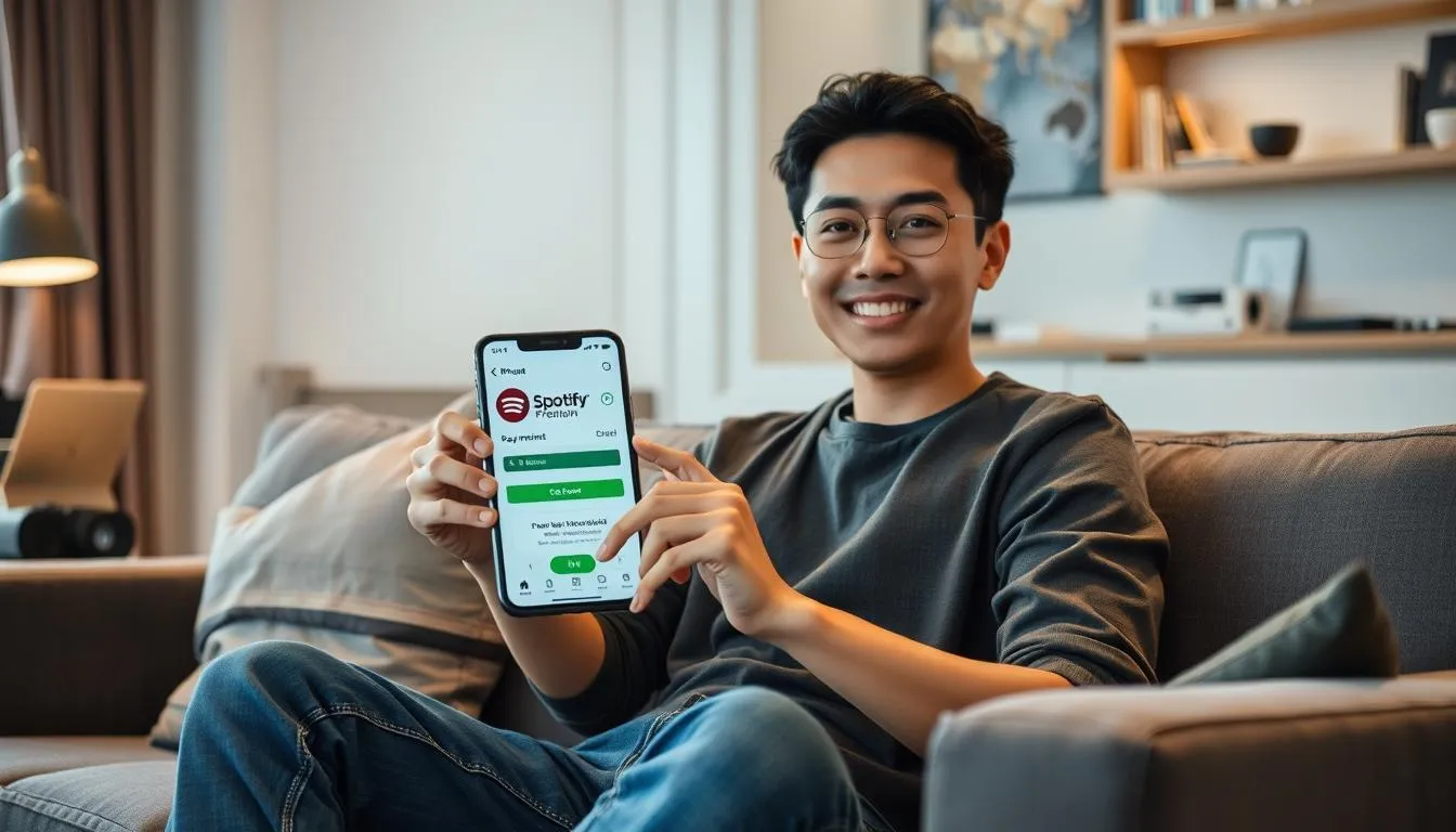 Langkah-langkah Pembayaran Spotify dengan OVO (c) Ilustrasi AI