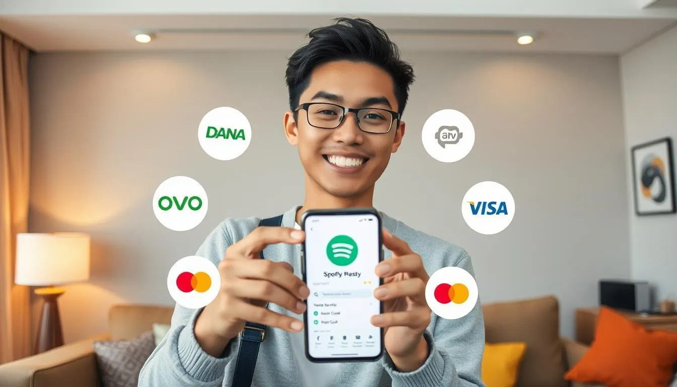 Metode Pembayaran Alternatif untuk Spotify Premium (c) Ilustrasi AI
