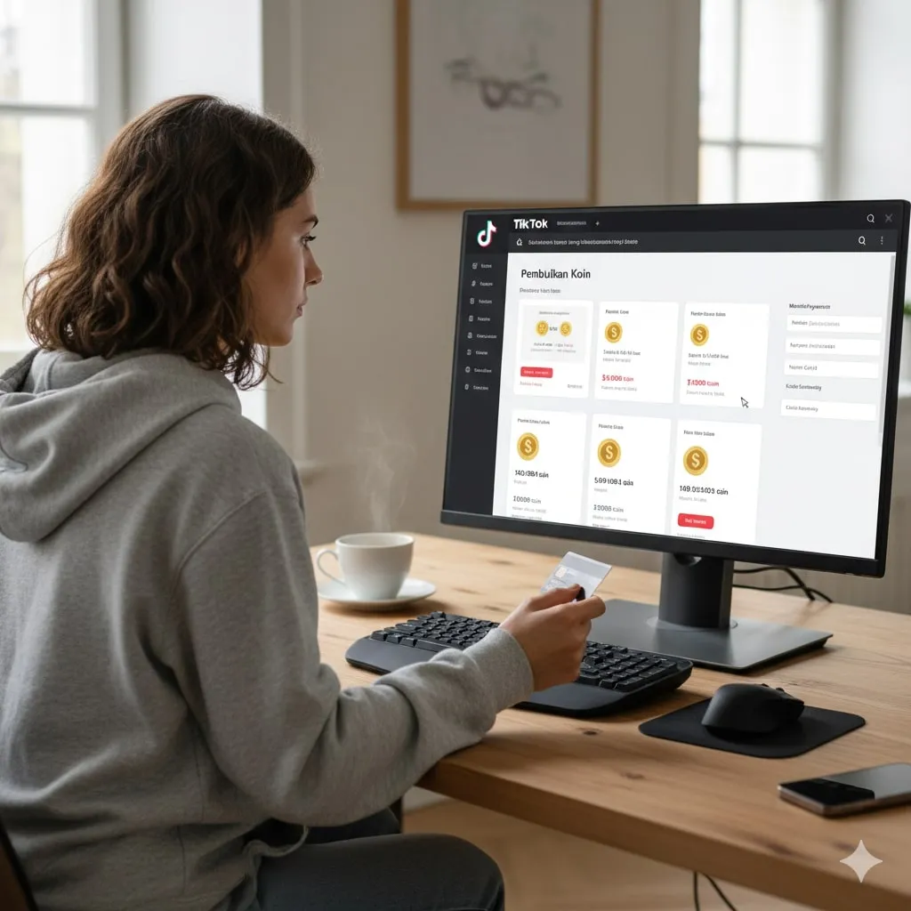Tips Mendapatkan Koin TikTok dengan Harga Terbaik (c) Ilustrasi AI
