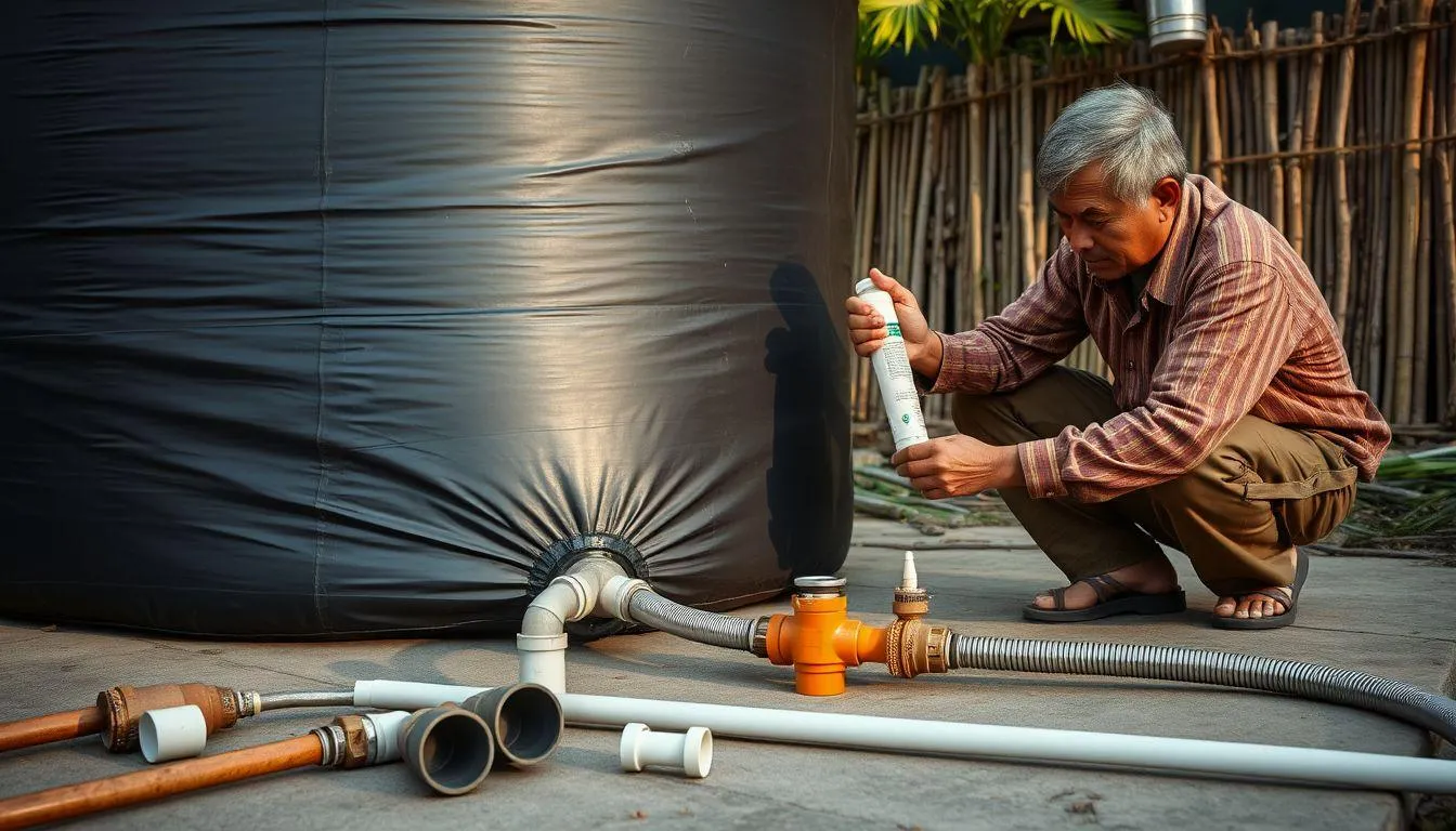 2. Cara Membangun Biodigester Sederhana dari Material Lokal (c) Ilustrasi AI