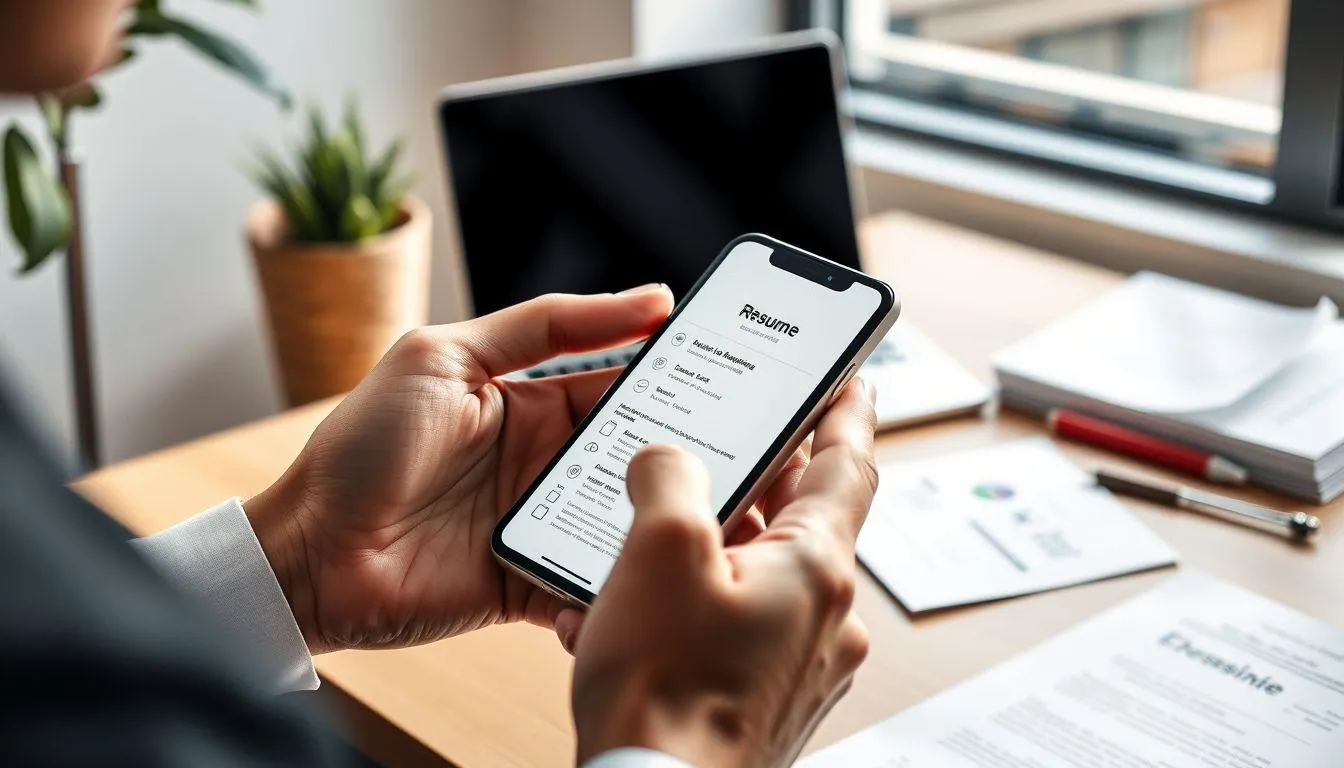 Cara Bikin CV di HP Menggunakan Canva (credit:Image by AI)