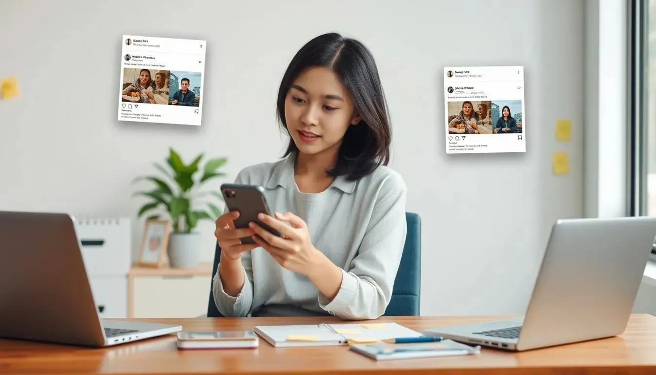 Tantangan dalam Membuat Feed Instagram Nyambung (c) Ilustrasi AI