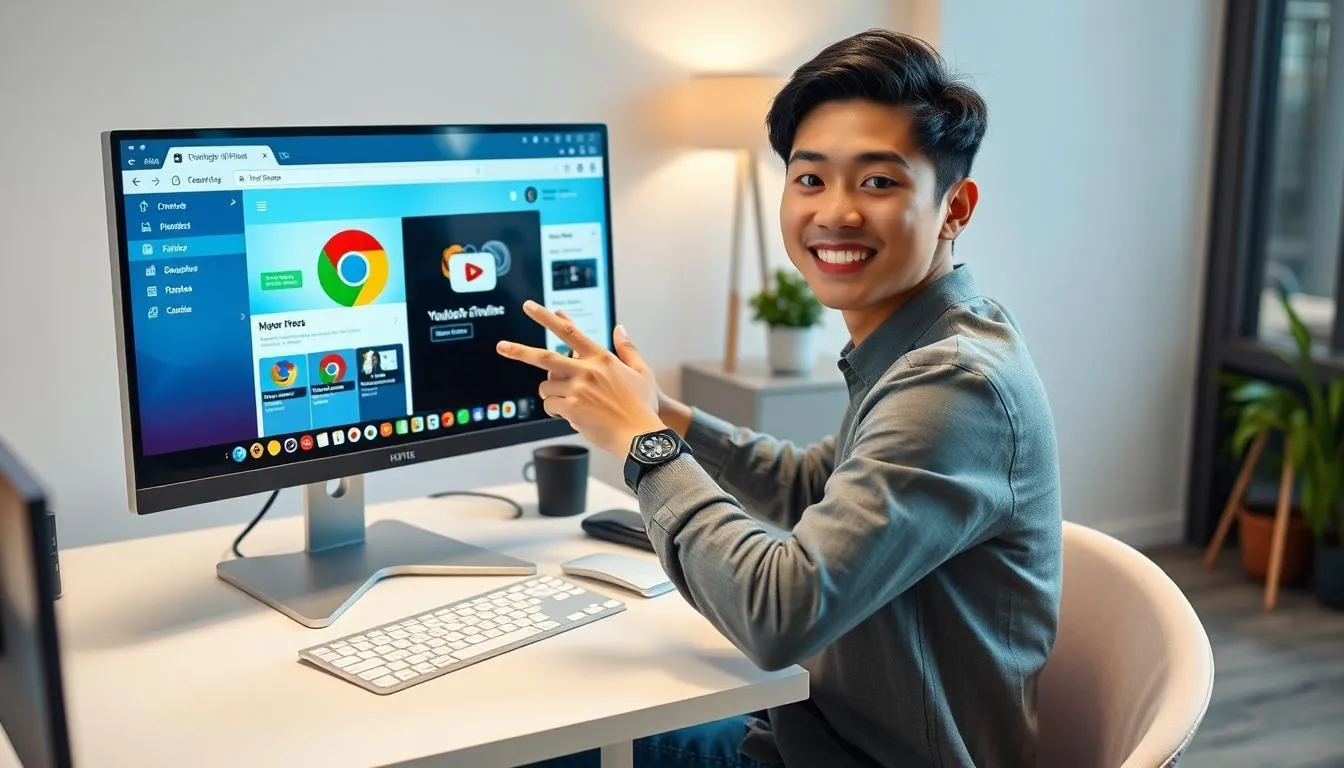 Cara Membuat Shortcut YouTube di Desktop (c) Ilustrasi AI
