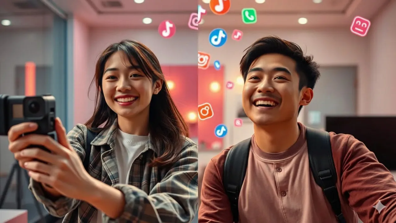Memanfaatkan Fitur Kolaborasi TikTok (c) Ilustrasi AI