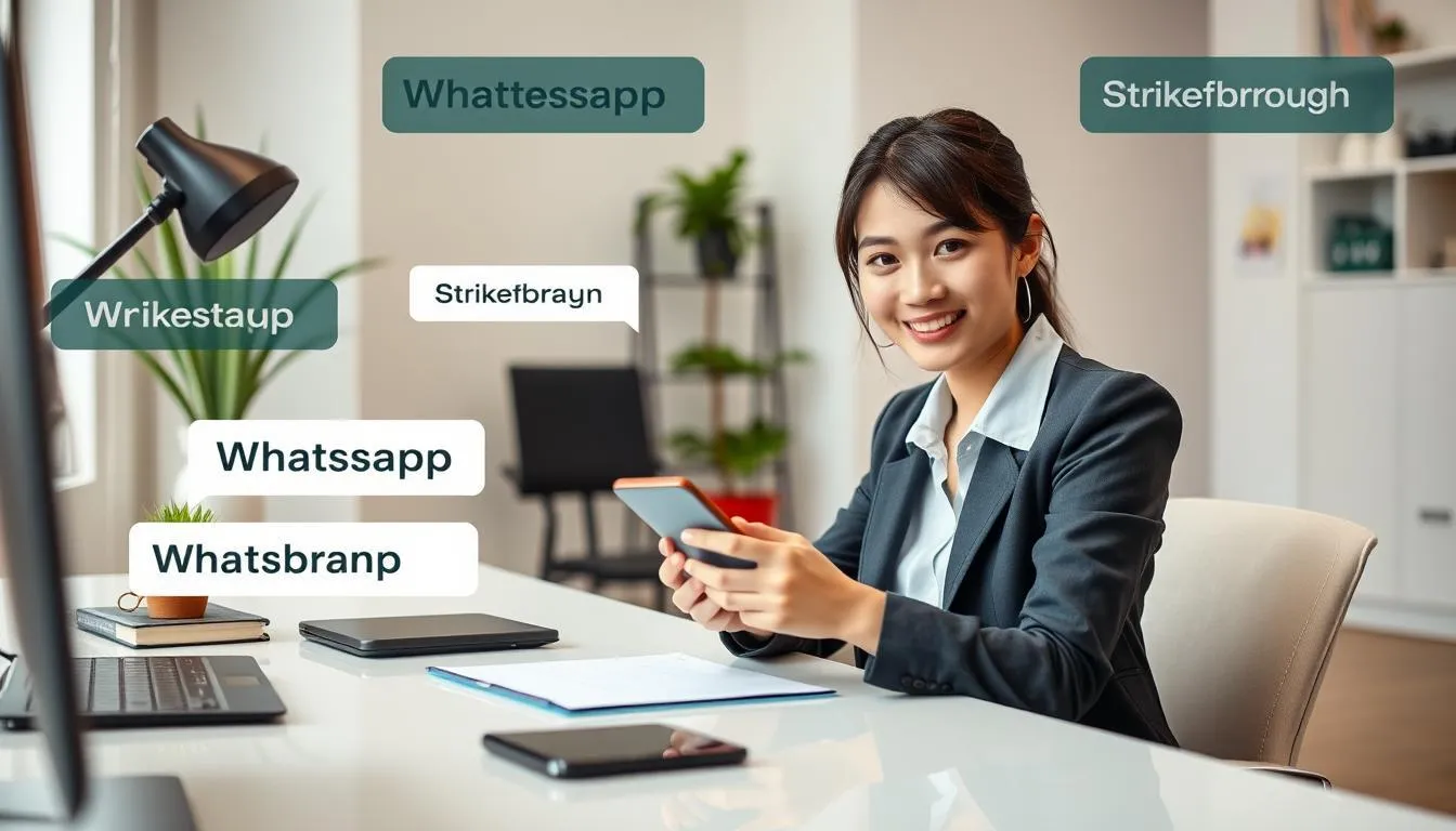 Pengertian Format Teks di WhatsApp (c) Ilustrasi AI