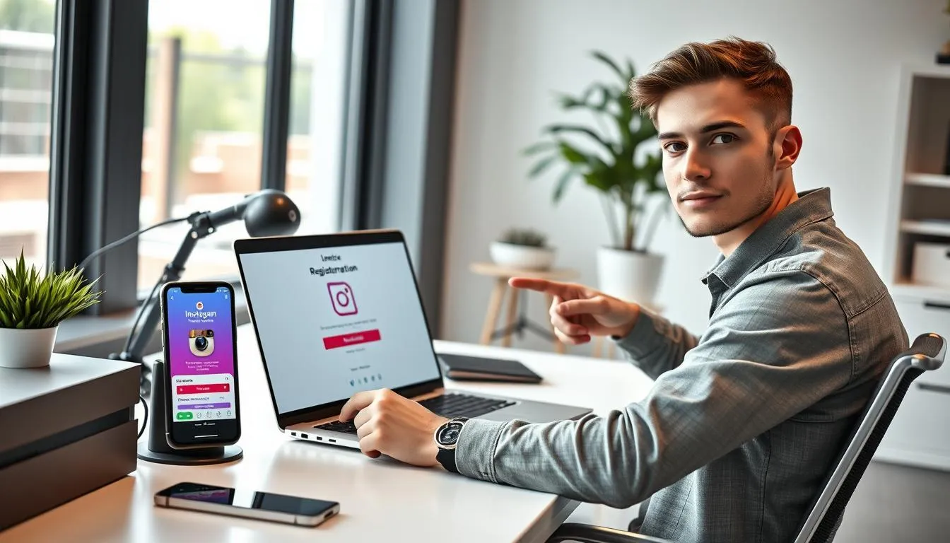 Cara Buat Akun Instagram Baru di Komputer (c) Ilustrasi AI