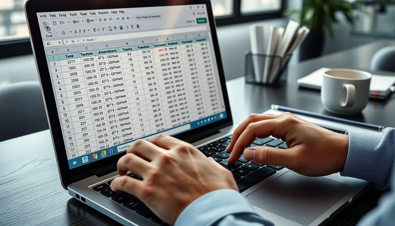 Penggunaan Rumus Otomatis untuk Perhitungan (c) Ilustrasi AI