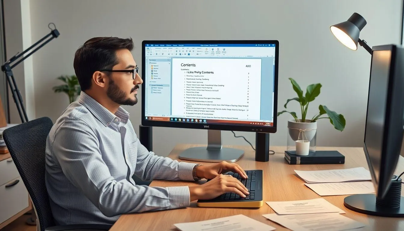 Mengatasi Masalah Umum dalam Pembuatan Daftar Isi (c) Ilustrasi AI