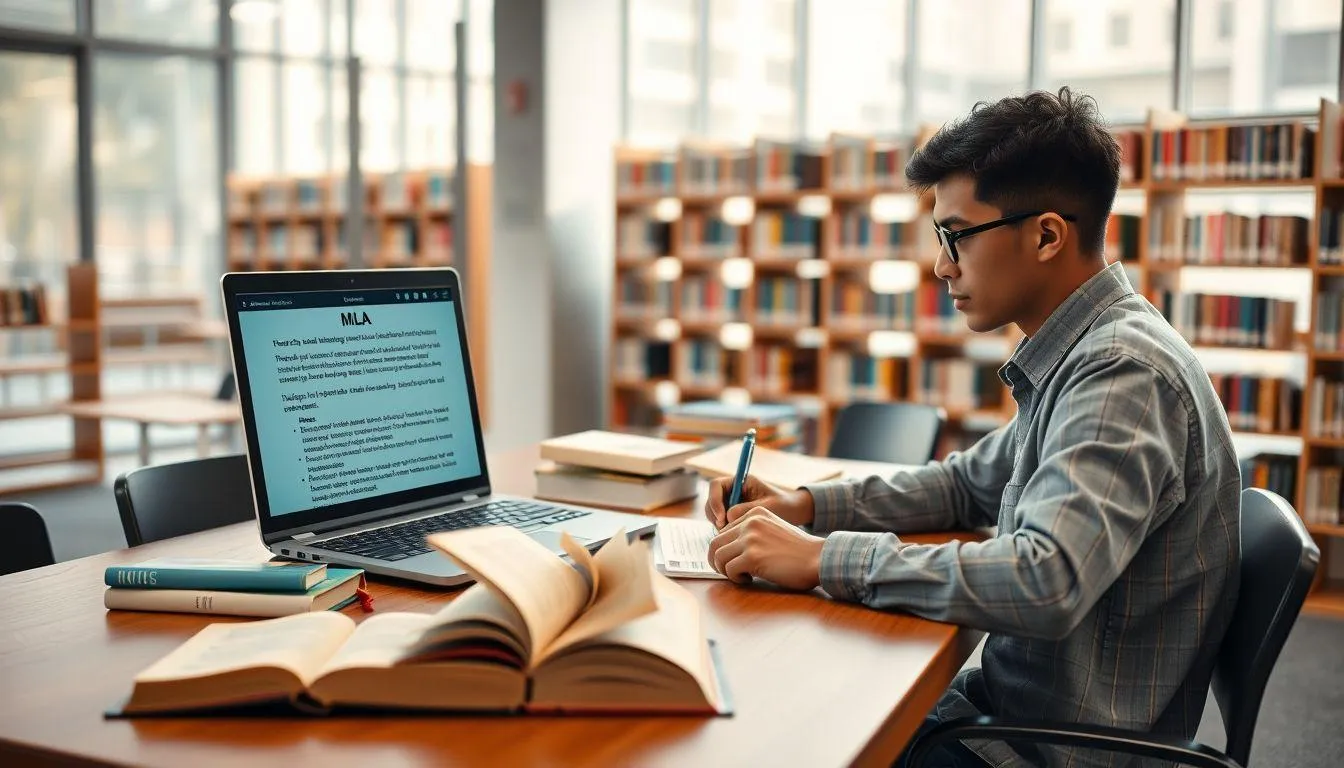 Format MLA untuk Referensi Website (c) Ilustrasi AI