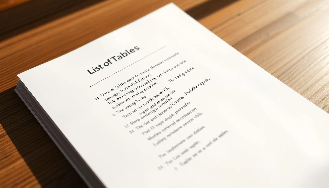 Pengertian dan Fungsi Daftar Tabel di Microsoft Word (c) Ilustrasi AI