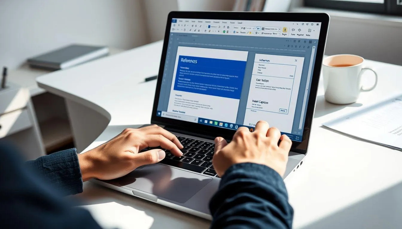 Langkah-Langkah Membuat Caption Tabel (c) Ilustrasi AI