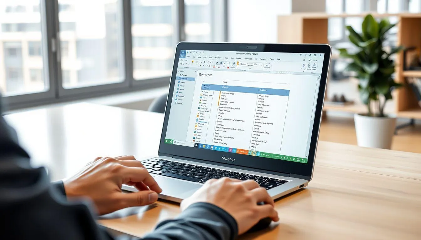 Cara Membuat Daftar Tabel Otomatis (c) Ilustrasi AI