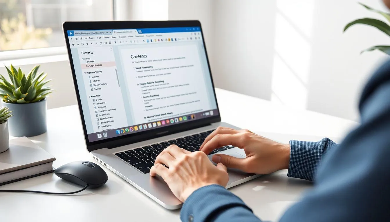 Cara Membuat Titik Daftar Isi di Google Docs (c) Ilustrasi AI