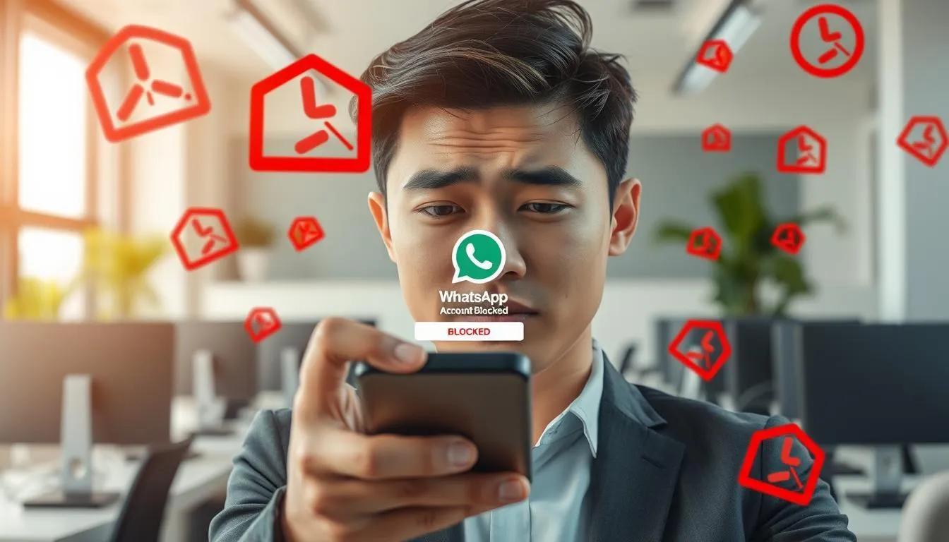 Memahami Penyebab Pemblokiran WhatsApp (c) Ilustrasi AI