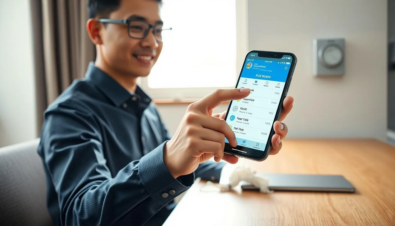Menggunakan Aplikasi PLN Mobile untuk Cek Daya Listrik (credit:Image by AI)